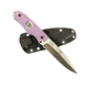 Hoffner Knives Hand Spear Fixed Blade Knife, 5in, 440C Steel, Chiseled Valkyrie Ops Grip, Silver Smooth Blade, Black, HS-S5SBS-CPG