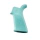 Hogue AR-15/M-16 Rubber Grip Beavertail with No Finger Grooves, Aqua, 13034