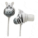 Hog Wild Zoo Earbuds-zebra 66003