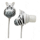 Hog Wild Zoo Earbuds-zebra 66003