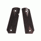 Hogue 1911 Govt. Ambidextrous Safety Cut Grip, Model Bobtail, Checkered, Rosewood, 45951
