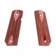 Hogue 1911 Govt. Ambidextrous Safety Cut Grip, Model Bobtail, Checkered, Rosewood Laminate, 45551