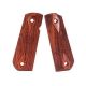 Hogue 1911 Govt. Ambidextrous Safety Cut Grip, Model Round Heel, Checkered, Coco Bolo, 45841
