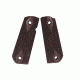 Hogue 1911 Govt. Ambidextrous Safety Cut Grip, Model Round Heel, Checkered, Rosewood, 45941