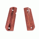 Hogue 1911 Govt. Ambidextrous Safety Cut Grip, Model Round Heel, Checkered, Rosewood Laminate, 45541