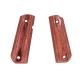 Image of Hogue 1911 Govt. Ambidextrous Safety Cut Grip, Model Round Heel, Checkered, Rosewood Laminate, 45541