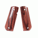 Hogue 1911 Govt. Ambidextrous Safety Cut Grip, Model Round Heel, Smooth, Kingwood, 45640