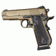 Hogue 1911 Govt. Grip, Model Round Heel, Checkered, G10 G-Mascus, Black/Grey 01857