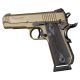 Hogue 1911 Govt. Grip, Model Round Heel, Checkered, G10 G-Mascus, Black/Grey, 01857