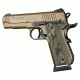 Hogue 1911 Govt. Grip, Model Round Heel, Checkered, G10 G-Mascus, Green Lava 01858