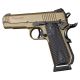 Hogue 1911 Govt. Grip, Model Round Heel, Piranha, G10, Black, 01829
