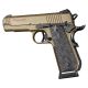 Hogue 1911 Govt. Grip, Model Round Heel, Piranha, G10 G-Mascus, Black/Grey, 01827