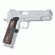 Hogue 1911 Govt. Laser Enhanced Grip, Green Laser, Reinforced Walnut Checkered, Walnut, 45481