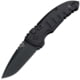 Open Box, Dealer Demo, Hogue A01-MicroSwitch Automatic Folding Knives, 2.75 in, CPM154 Stainless Steel Black Cerakote, Drop Point Blade, Matte Black Handle, 24116