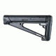 Hogue AR-15/M-16 OverMolded Fixed Buttstock - Fits A2 Buffer Tube, Black, 15041