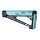 Hogue AR-15/M-16 OverMolded Fixed Buttstock - Fits A2 Buffer Tube, Aqua, 13441