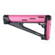 Hogue AR-15/M-16 OverMolded Fixed Buttstock - Fits A2 Buffer Tube, Pink, 15741