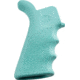 Hogue AR-15/M-16 Rubber Grip Beavertail with Finger Grooves, Aqua, 13024