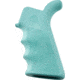 Hogue AR-15/M-16 Rubber Grip Beavertail with Finger Grooves, Aqua, 13024
