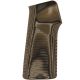 Hogue AR15/M16 15 Degree Vertical No Finger Groove Grip,Piranha Grip G10 G-Mascus Green 13128
