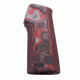 Hogue AR15/M16 15 Degree Vertical No Finger Groove Grip,Smooth G10 G-Mascus Red Lava 13649