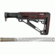 HOGUE AR15/M16 OverMold Collapsible Buttstock Assy, Includes Mil-Spec Buffer Tube and Hardware, Red Lava Rubber 15445