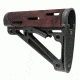 HOGUE AR15/M16 OverMold Collapsible Buttstock Assy, Includes Mil-Spec Buffer Tube and Hardware, Red Lava Rubber 15445