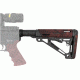 HOGUE AR15/M16 OverMold Collapsible Buttstock Assy, Includes Mil-Spec Buffer Tube and Hardware, Red Lava Rubber 15445