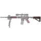 HOGUE AR15/M16 OverMold Collapsible Buttstock, Fits Comm. Buffer Tube, Red Lava Rubber 15450