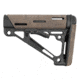 Hogue AR15/M16 OverMold Collapsible Buttstock, Fits Mil-Spec Buffer Tube, Ghillie Tan Rubber 15940