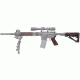 HOGUE AR15/M16 Kit, Finger Groove Beavertail Grip and OverMold Collapsible Buttstock, Fits Mil-Spec Buffer Tube, Red Lava Rubber 15456