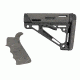 HOGUE AR15/M16 Kit, Finger Groove Beavertail Grip and OverMold Collapsible Buttstock, Fits Comm. Buffer Tube, Ghillie Green Rubber 15855