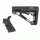 HOGUE AR15/M16 Kit, Finger Groove Beavertail Grip and OverMold Collapsible Buttstock, Fits Comm. Buffer Tube, Black Rubber 15055