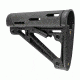 HOGUE AR15/M16 Kit, Finger Groove Beavertail Grip and OverMold Collapsible Buttstock, Fits Comm. Buffer Tube, Black Rubber 15055