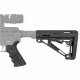 HOGUE AR15/M16 Kit, Finger Groove Beavertail Grip and OverMold Collapsible Buttstock, Fits Mil-Spec Buffer Tube, Black Rubber 15056