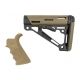 Hogue AR15/M16 Kit, Beavertail Grip and OverMold Collapsible Buttstock, Rifle, Rubber, Flat Dark Earth, 15356