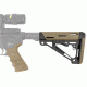 HOGUE AR15/M16 Kit, Finger Groove Beavertail Grip and OverMold Collapsible Buttstock, Fits Mil-Spec Buffer Tube, Flat Dark Earth Rubber 15356