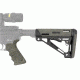 HOGUE AR15/M16 Kit, Finger Groove Beavertail Grip and OverMold Collapsible Buttstock, Fits Mil-Spec Buffer Tube, Ghillie Green Rubber 15856