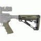 HOGUE AR15/M16 Kit, Finger Groove Beavertail Grip and OverMold Collapsible Buttstock, Fits Mil-Spec Buffer Tube, OD Green Rubber 15256