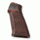 HOGUE AR15 / M16 No Finger Groove Piranha Grip G10, G-Mascus Red Lava 13639