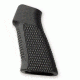 HOGUE AR15 / M16 No Finger Groove Piranha Grip G10, Solid Black 13139
