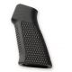 Hogue AR15 / M16 No Finger Groove Piranha Grip G10, Solid Black 13139