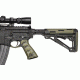 HOGUE AR15 / M16 No Finger Groove Smooth G10, G-Mascus Green 13168