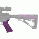 HOGUE AR15/M16 Rubber Grip Beavertail w/ No Finger Grooves Purple 15036