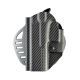 Hogue ARS Stage 1, Carry HK USP, P10, P30, P2000 USA Left Hand Holster CF Weave, Black 52902
