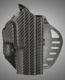 Hogue ARS Stage 1, Carry Springfield XD9 4in. Barrel Right Hand Holster CF Weave, Black 52873