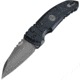 Hogue A01 MicroSwitch Automatic Folding Knives, 2.75 in, CPM 154 Stainless Steel Grey Cerakote, Wharncliffe Blade, Solid Black G10 Handle, 16102