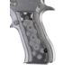 Hogue Baby Eagle .40 / 9mm Jericho &amp; Uzi Eagle Checkered G-10 - G-Mascus Black/Gray 76177-BLKGRY