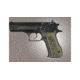 Hogue Baby Eagle .40 / 9mm Jericho &amp; Uzi Eagle Checkered G-10 - G-Mascus OD Green Camo 76178