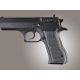 Hogue Baby Eagle .40 / 9mm Jericho &amp; Uzi Eagle Piranha Grip G-10 - G-Mascus Black/Gray 76137-BLKGRY